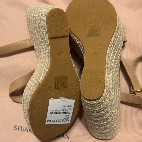 Stuart Weitzman Alex Platform Wedge Sandal NWT 7.5 $495 - Picture 3 of 6